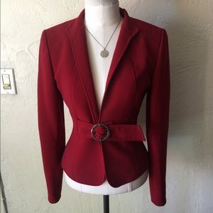 Tahari Arthur S. Levine petite red jacket